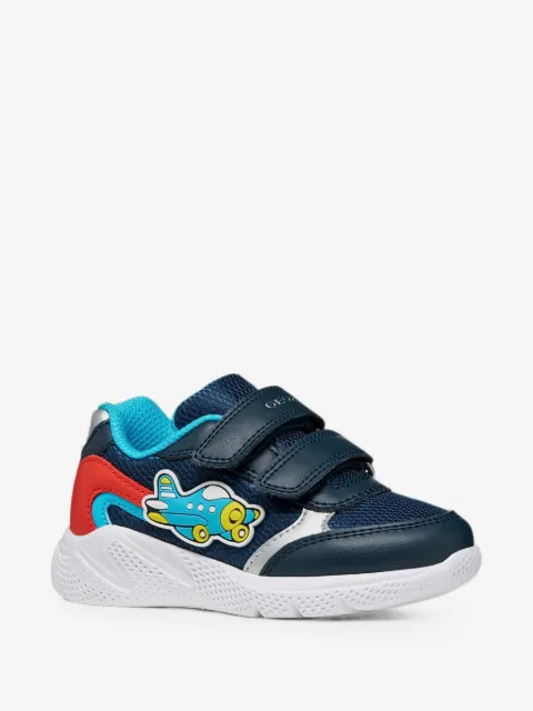Geox Kids touch-strap sneakers