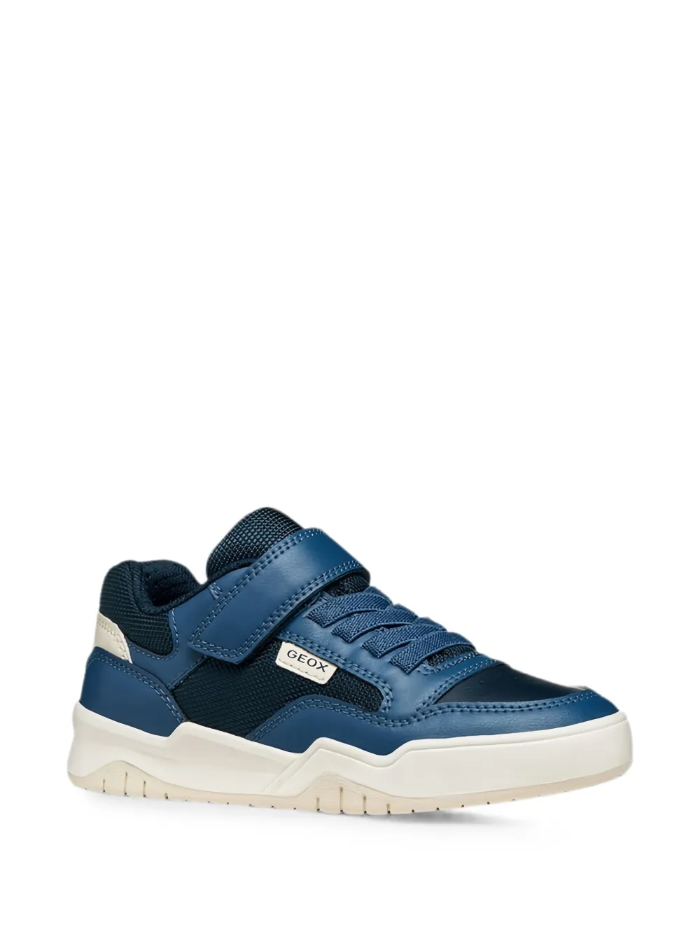 Geox Kids Perth panelled touch-strap sneakers Blauw