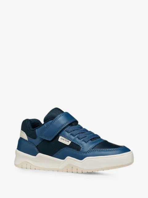 Geox Kids Perth panelled touch-strap sneakers