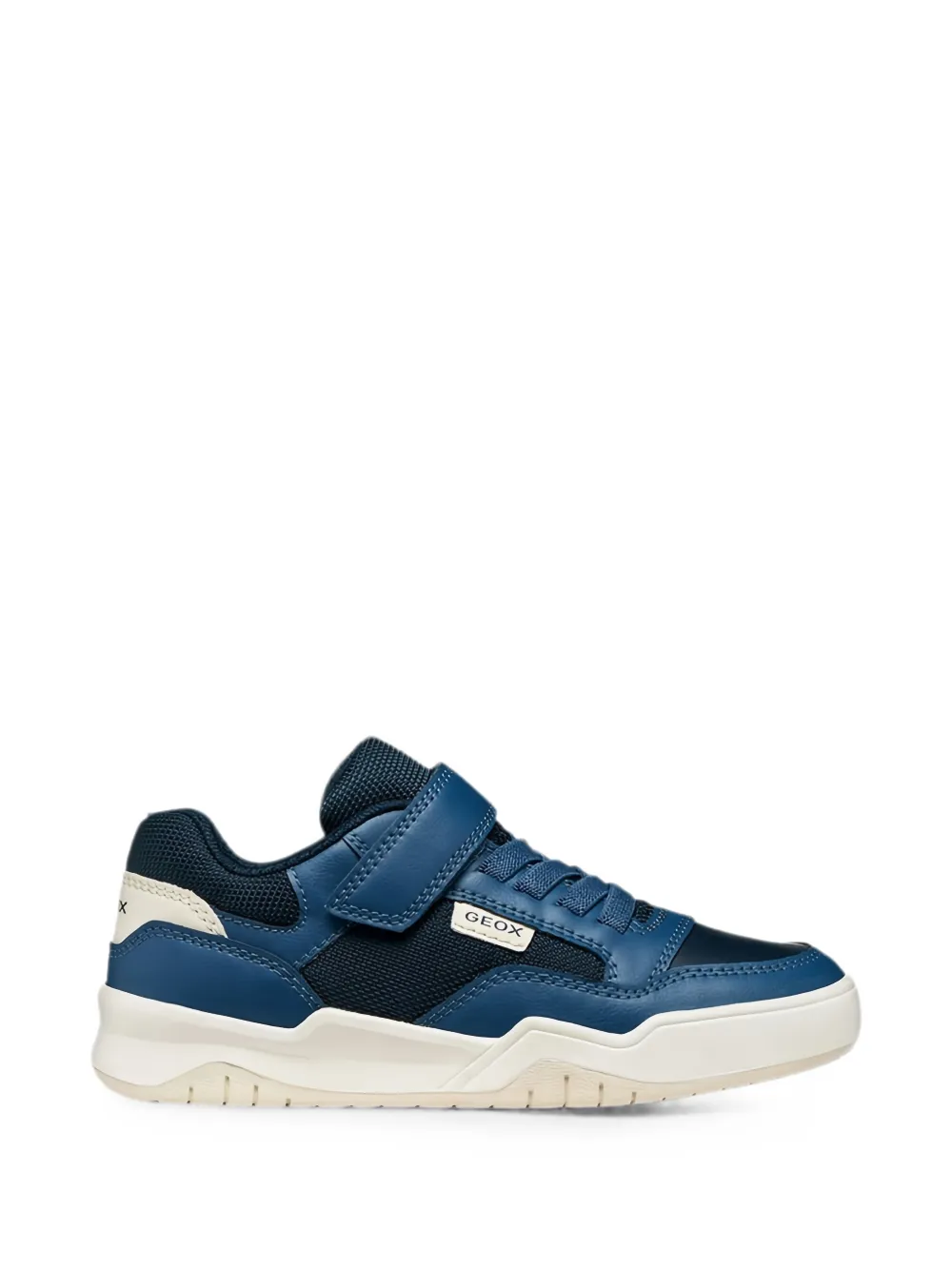 Geox Kids Perth panelled touch-strap sneakers Blauw