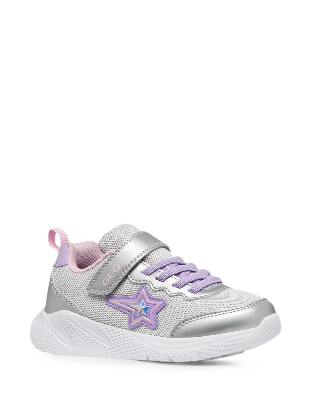Geox Kids Sprintye star-patch sneakers Zilver