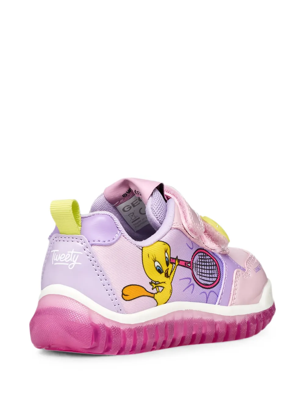 Geox Kids Lightyloo Toddle Tweety-print sneakers Paars