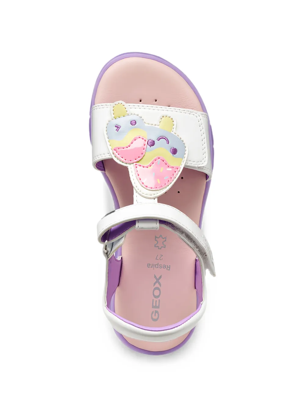 Geox Kids Joyfoot touch-strap sandals Wit