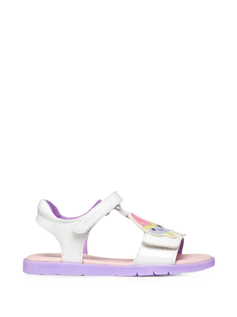 Geox Kids Joyfoot touch-strap sandals Wit
