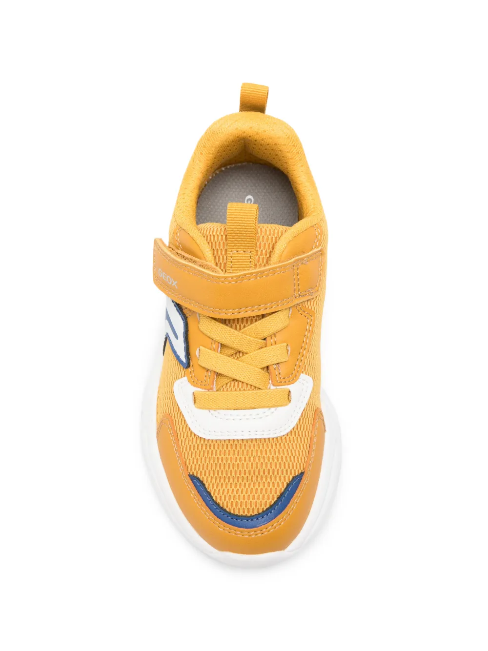 Geox Kids Sneakers met klittenband Geel