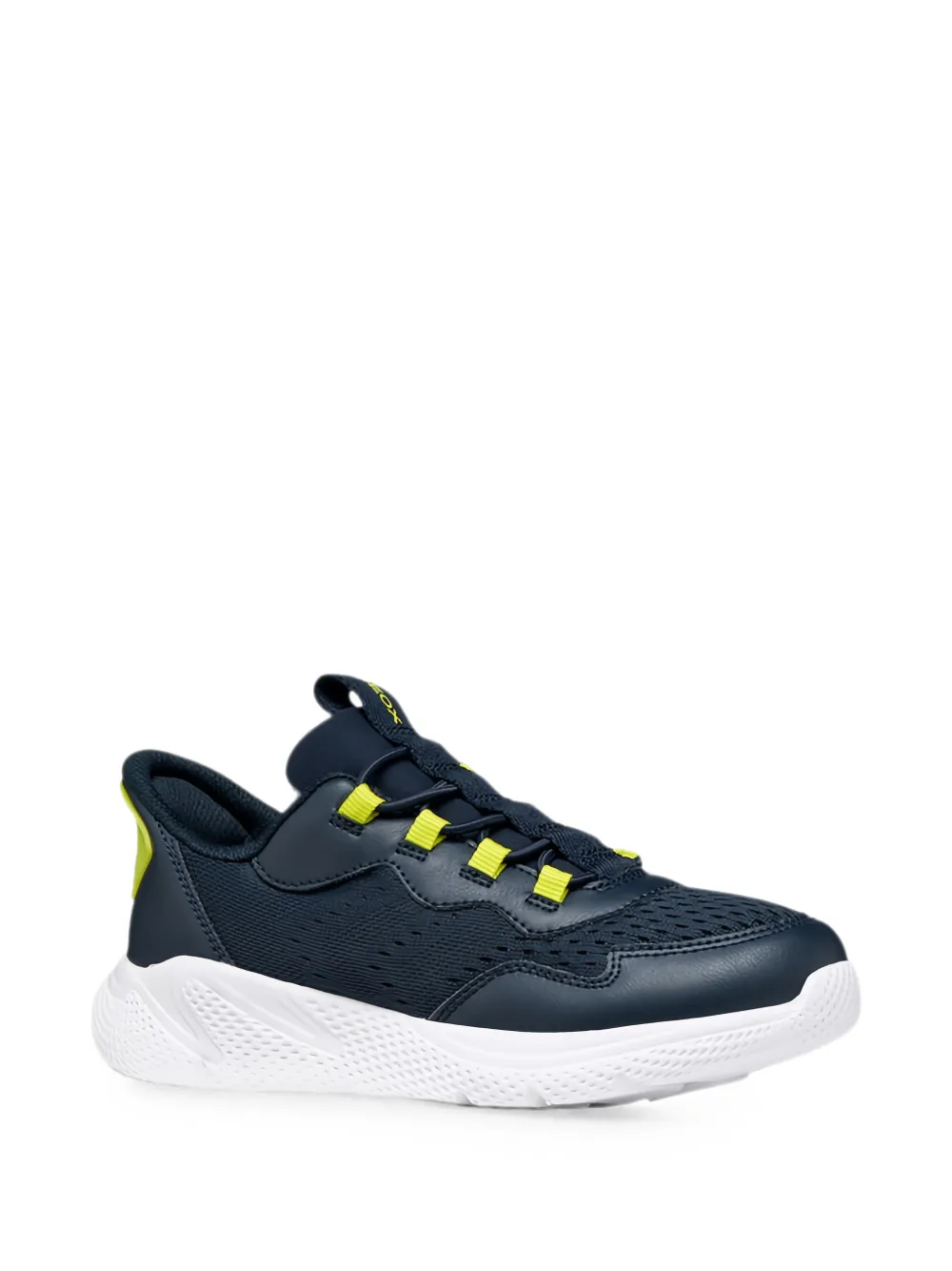 Geox Kids Sprintye Fast mesh-panelled slip-on sneakers Blauw
