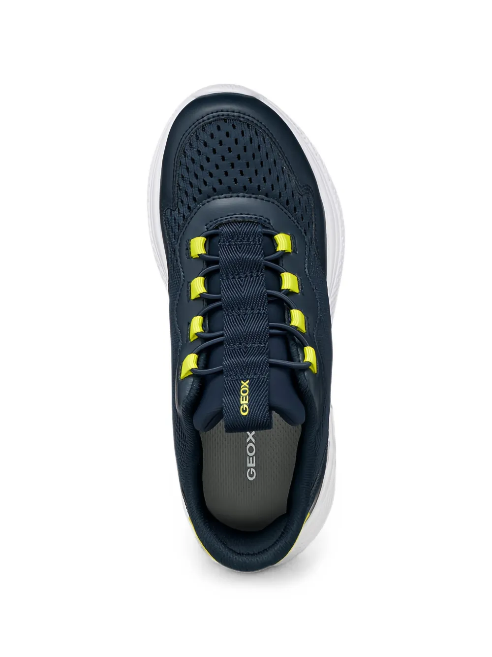 Geox Kids Sprintye Fast mesh-panelled slip-on sneakers Blauw