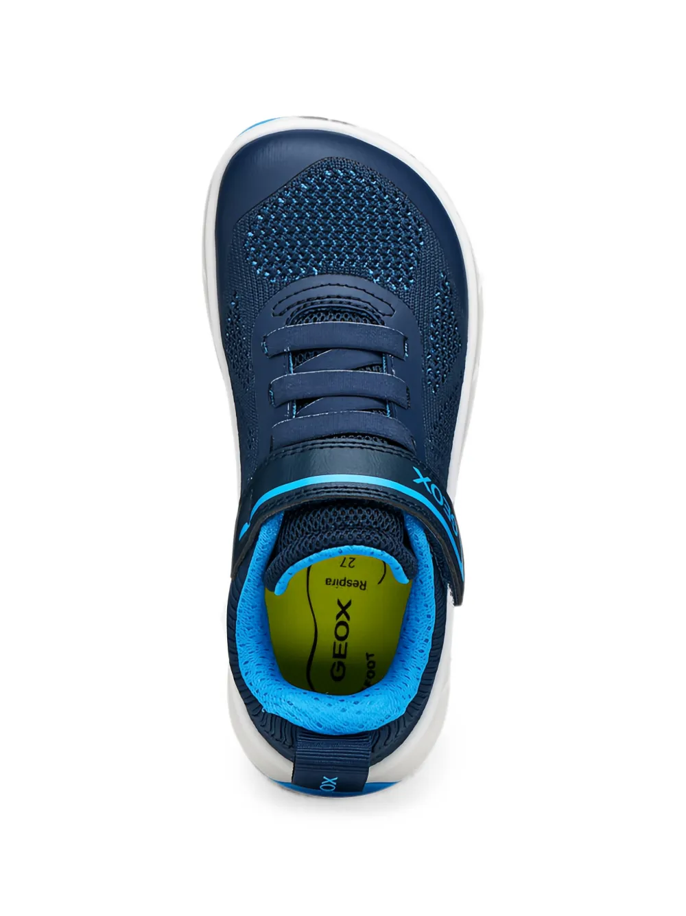 Geox Kids touch-strap mesh sneakers Blauw