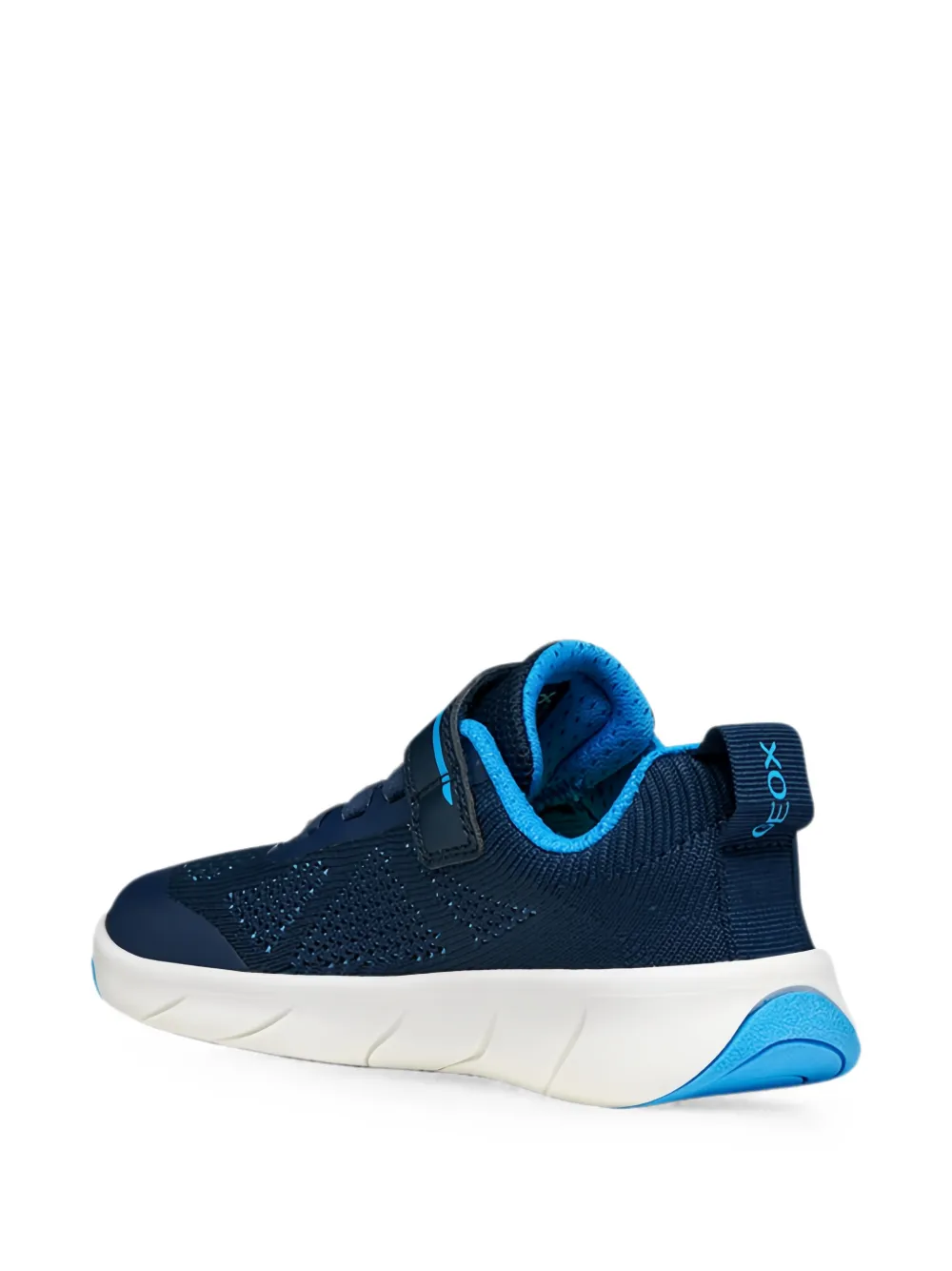 Geox Kids touch-strap mesh sneakers Blauw