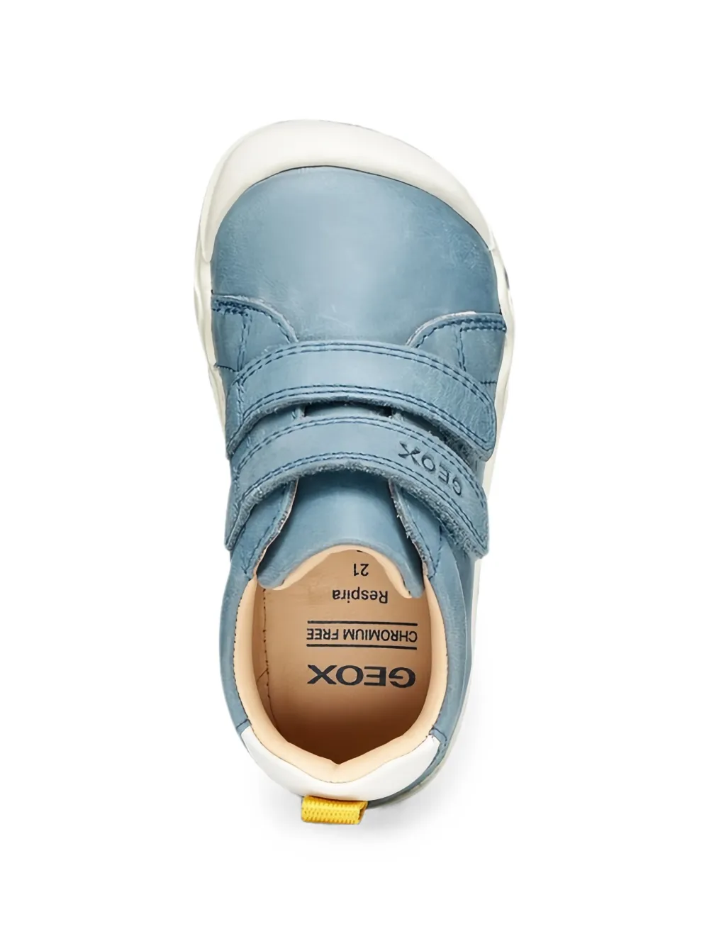 Geox Kids SteppieUp leather low-top sneakers Blauw