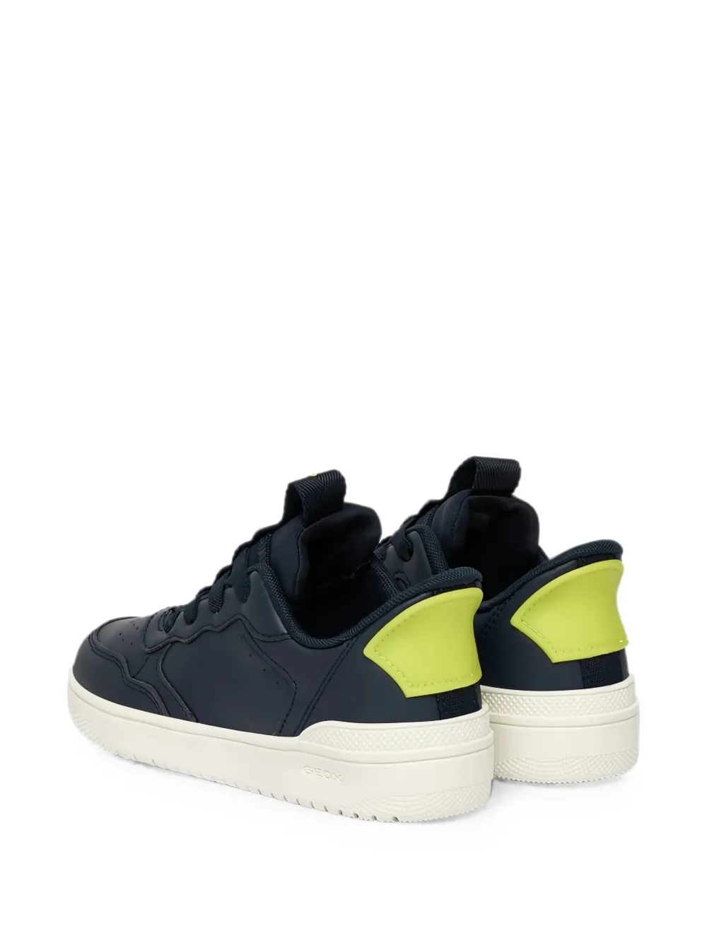 Geox Kids Washiba Fast perforated panelled sneakers Blauw