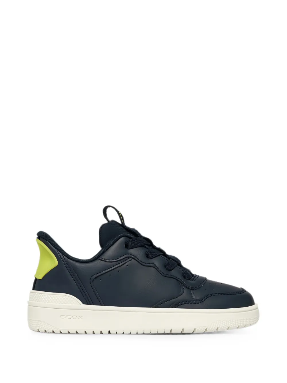 Geox Kids Washiba Fast perforated panelled sneakers Blauw