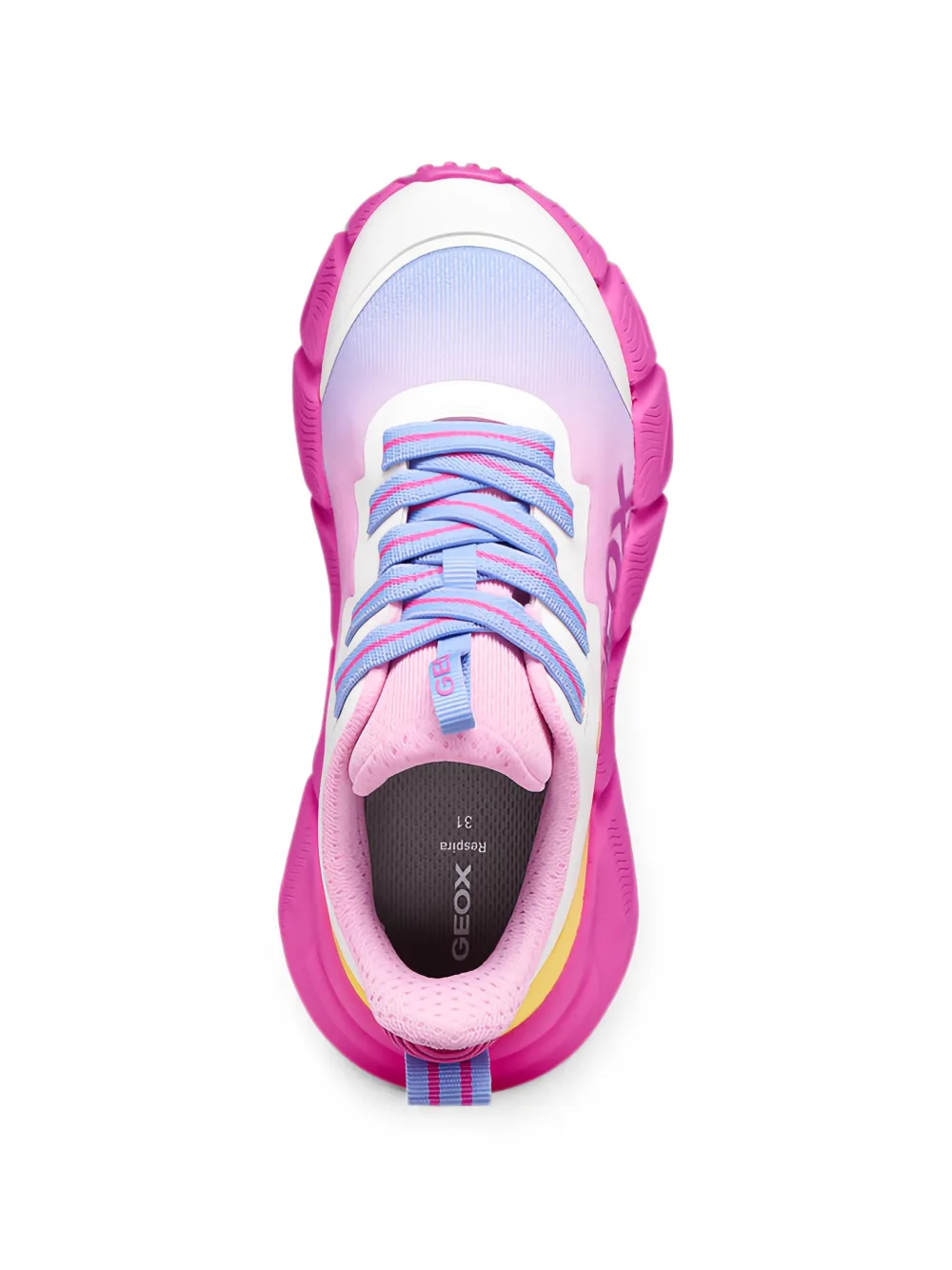 Geox Kids Flexyper gradient-effect running sneakers Roze