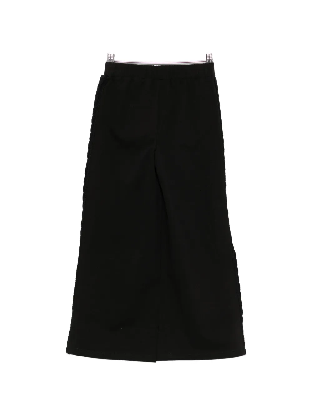 TWINSET Kids Pluche stoffen en gebreide palazzo broek Zwart