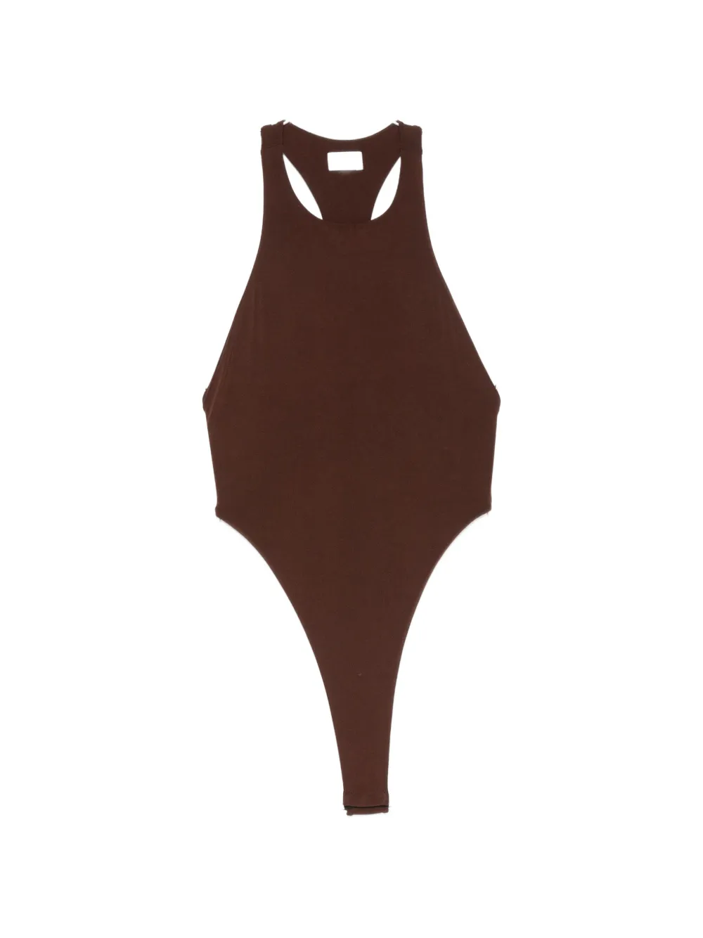 THE ANDAMANE racerback high-leg bodysuit - Marrone