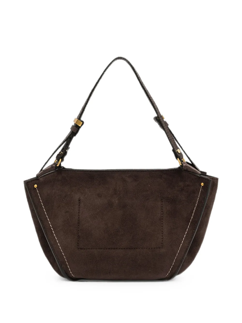 GIANNI CHIARINI Bloom suède schoudertas Bruin