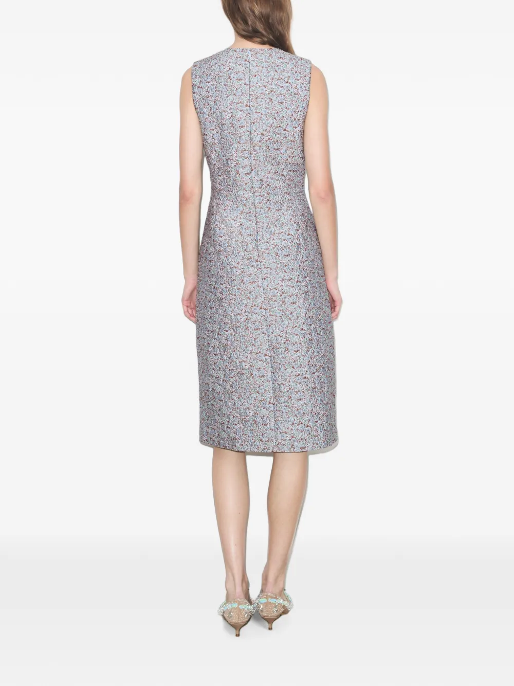 Tory Burch Jurk met jacquard Blauw