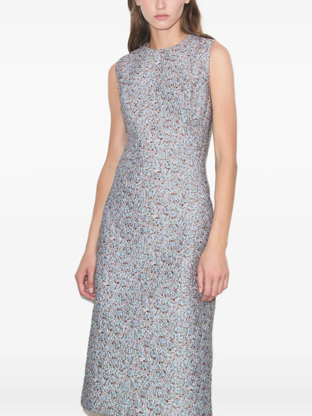 Tory Burch Jurk met jacquard Blauw