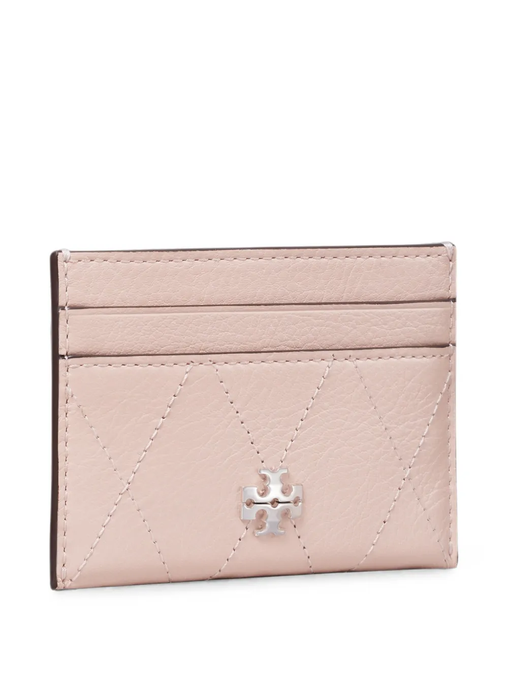 Tory Burch Charlie gewatteerde pasjeshouder Roze