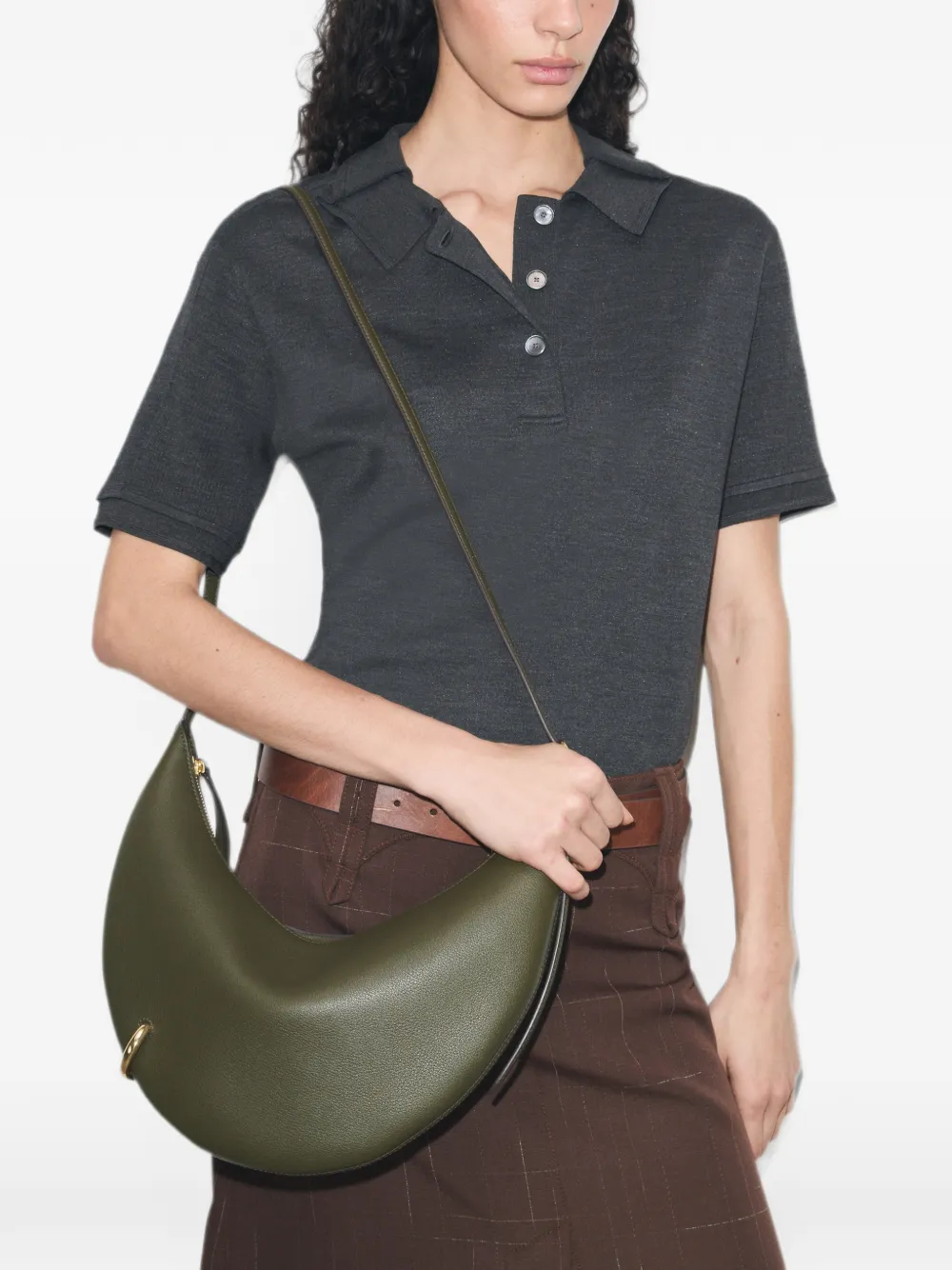 Tory Burch Pierced schoudertas Groen