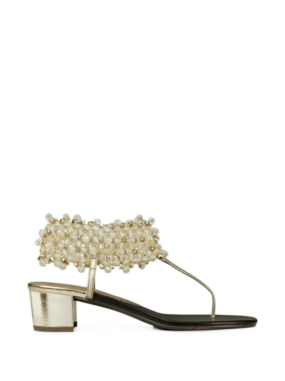 Tory Burch beaded heeled sandals Goud