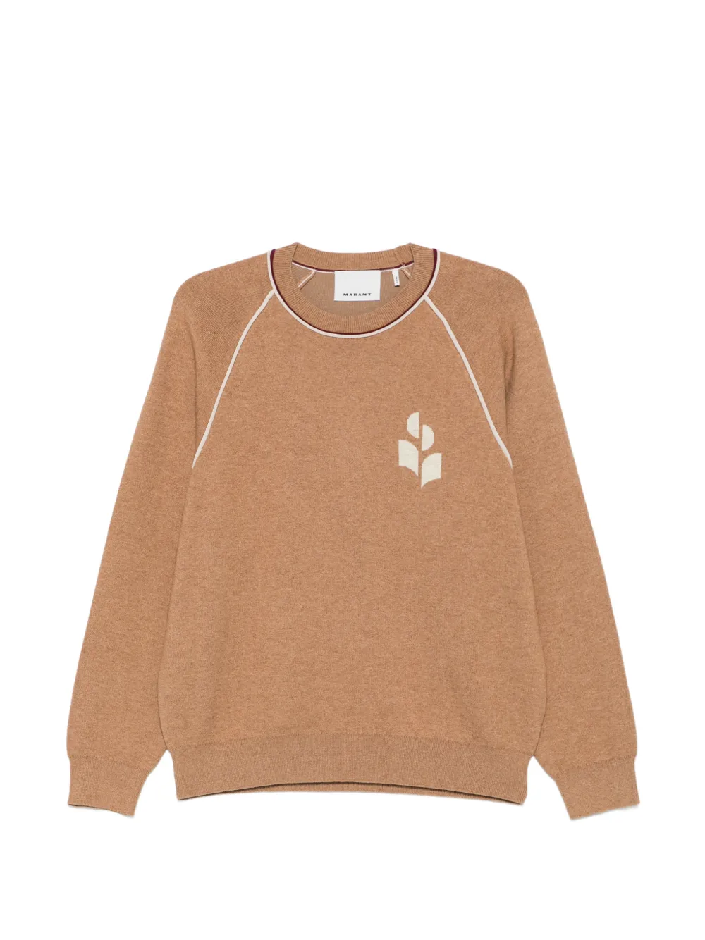 MARANT logo-embroidered raglan-sleeve sweater