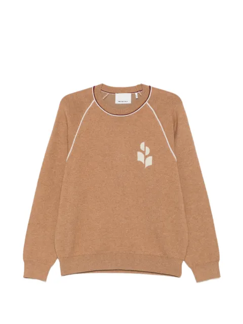 MARANT logo-embroidered raglan-sleeve sweater