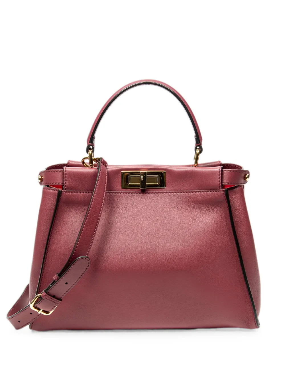 Fendi Pre-Owned Mittelgroße Peekaboo Handtasche - Rot
