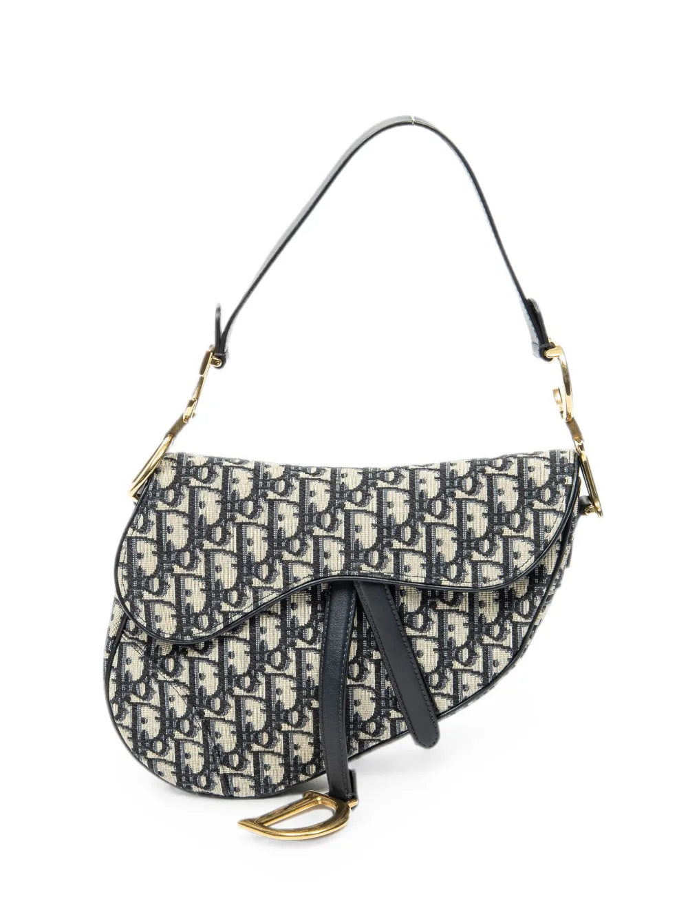 Christian Dior Pre-Owned Saddle Oblique shoulder bag - Nude