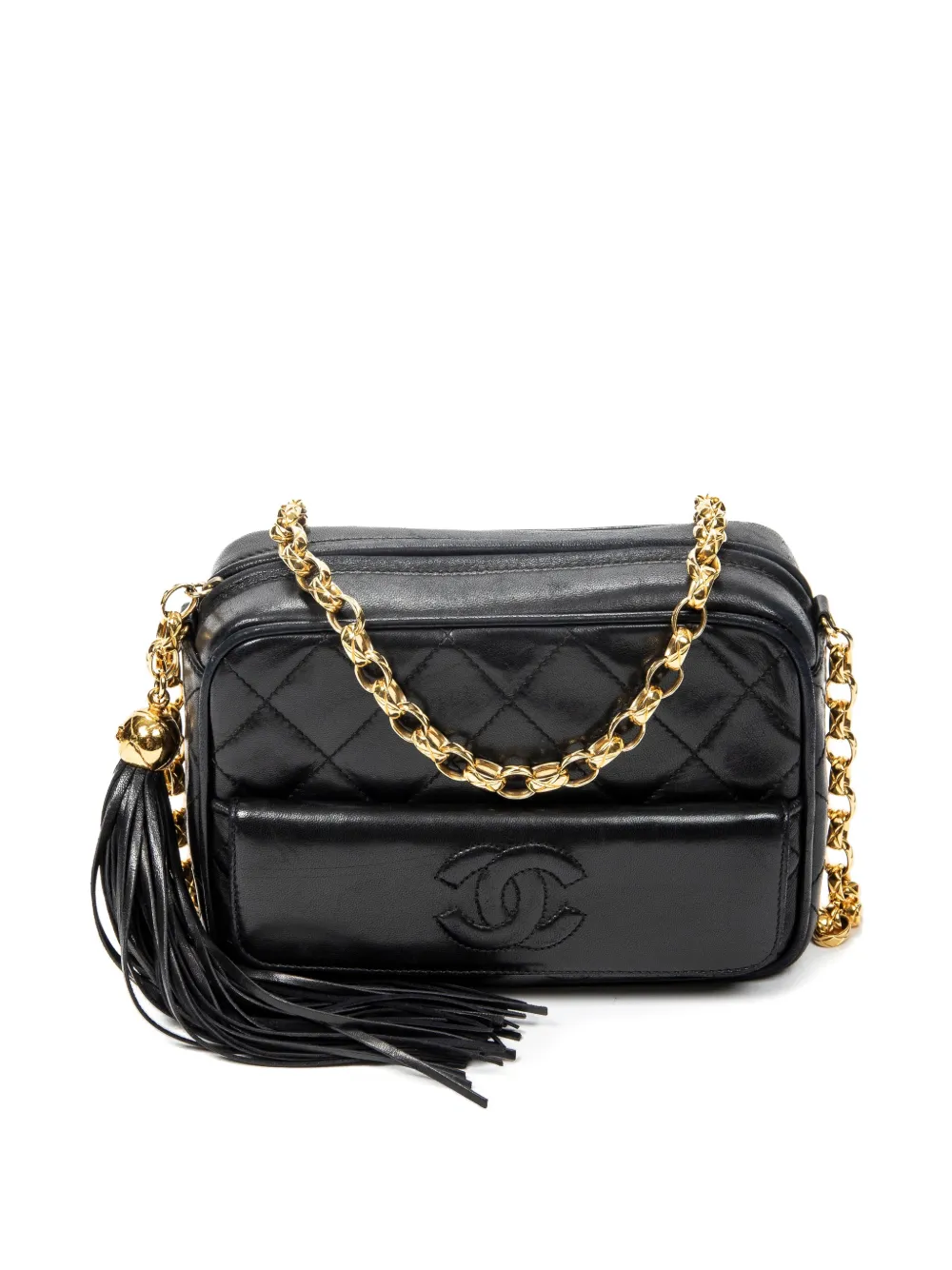 CHANEL Pre-Owned CC tassel camera bag - Nero