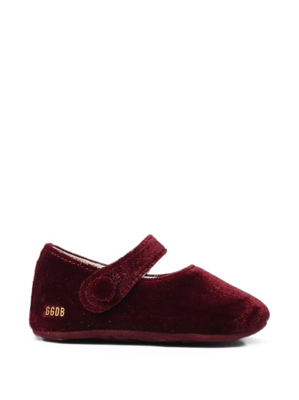 Golden Goose Kids Dada Star velvet ballet flats - Rosso