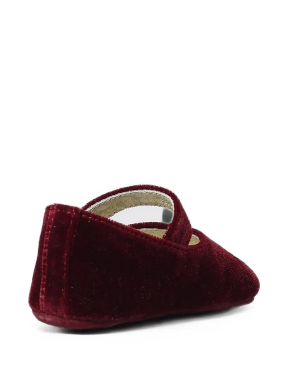 Golden Goose Kids Dada Star velvet ballet flats Rood