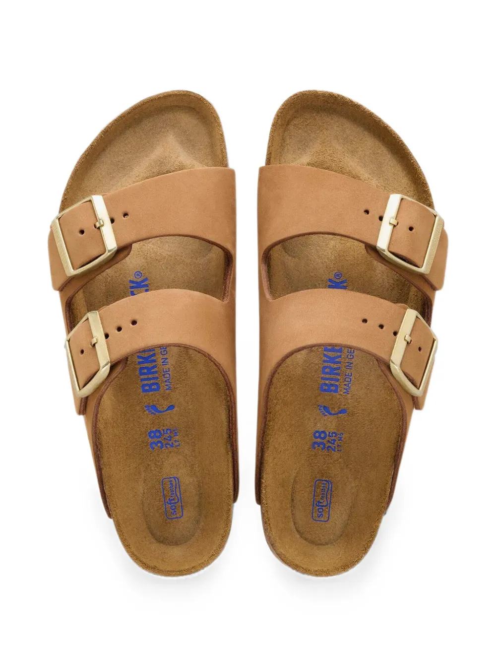 Birkenstock Arizona nubuck leather sandals Bruin