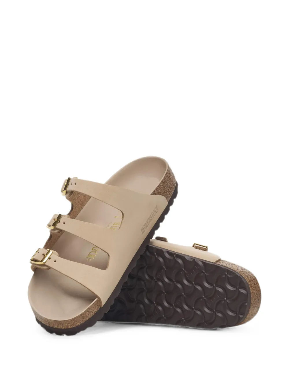 Birkenstock Florida nubuck leather sandals Beige