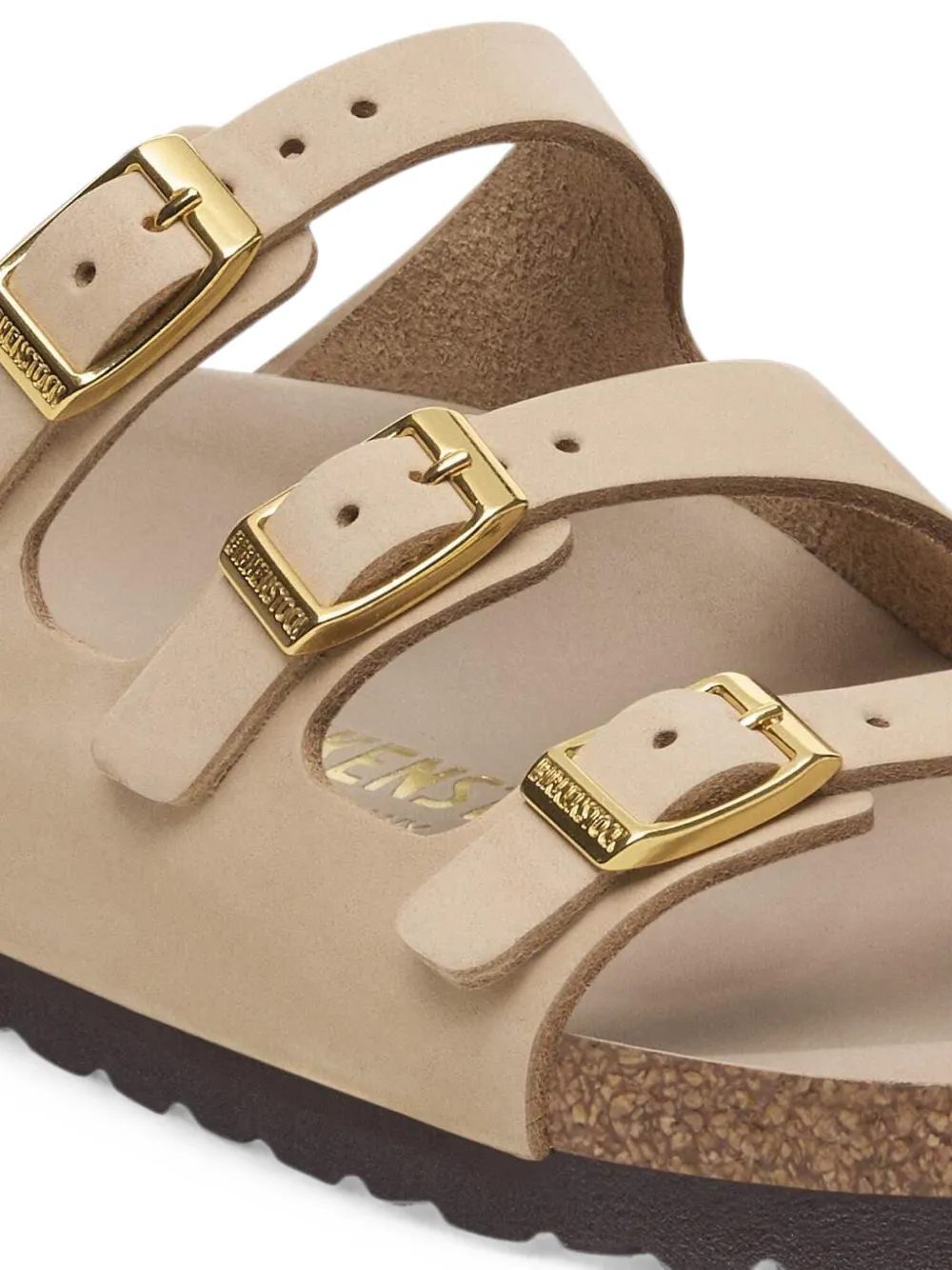 Birkenstock Florida nubuck leather sandals Beige