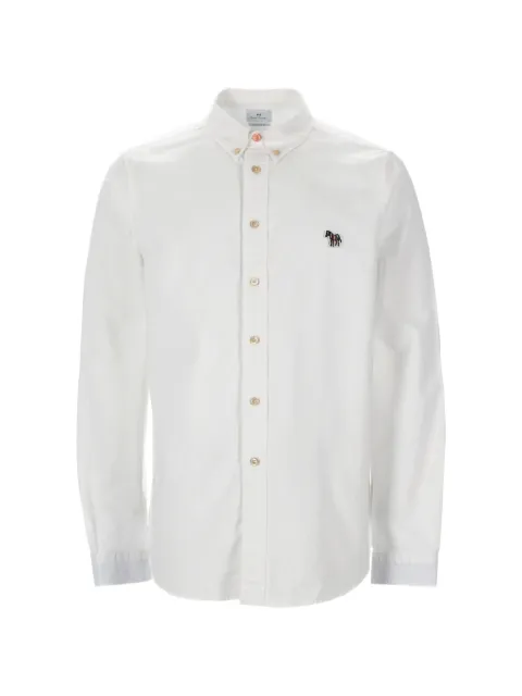 PS Paul Smith Zebra-patch button-down shirt