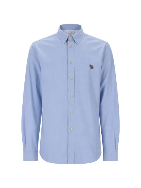 PS Paul Smith Zebra-patch button-down shirt