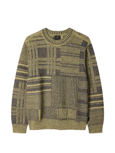 PS Paul Smith patchwork cotton-blend sweater