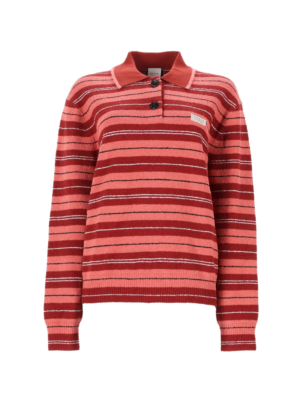 Paul Smith striped button-down polo top - Rosa