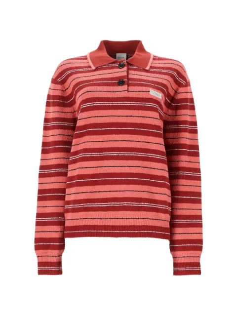Paul Smith striped button-down polo top