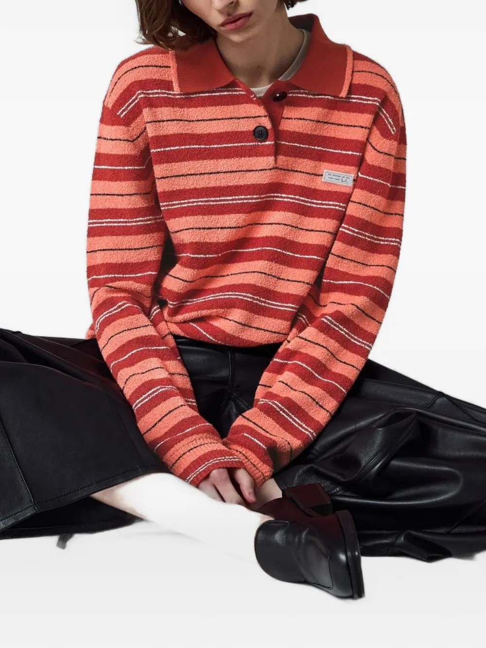 Paul Smith Gestreepte polotop Roze