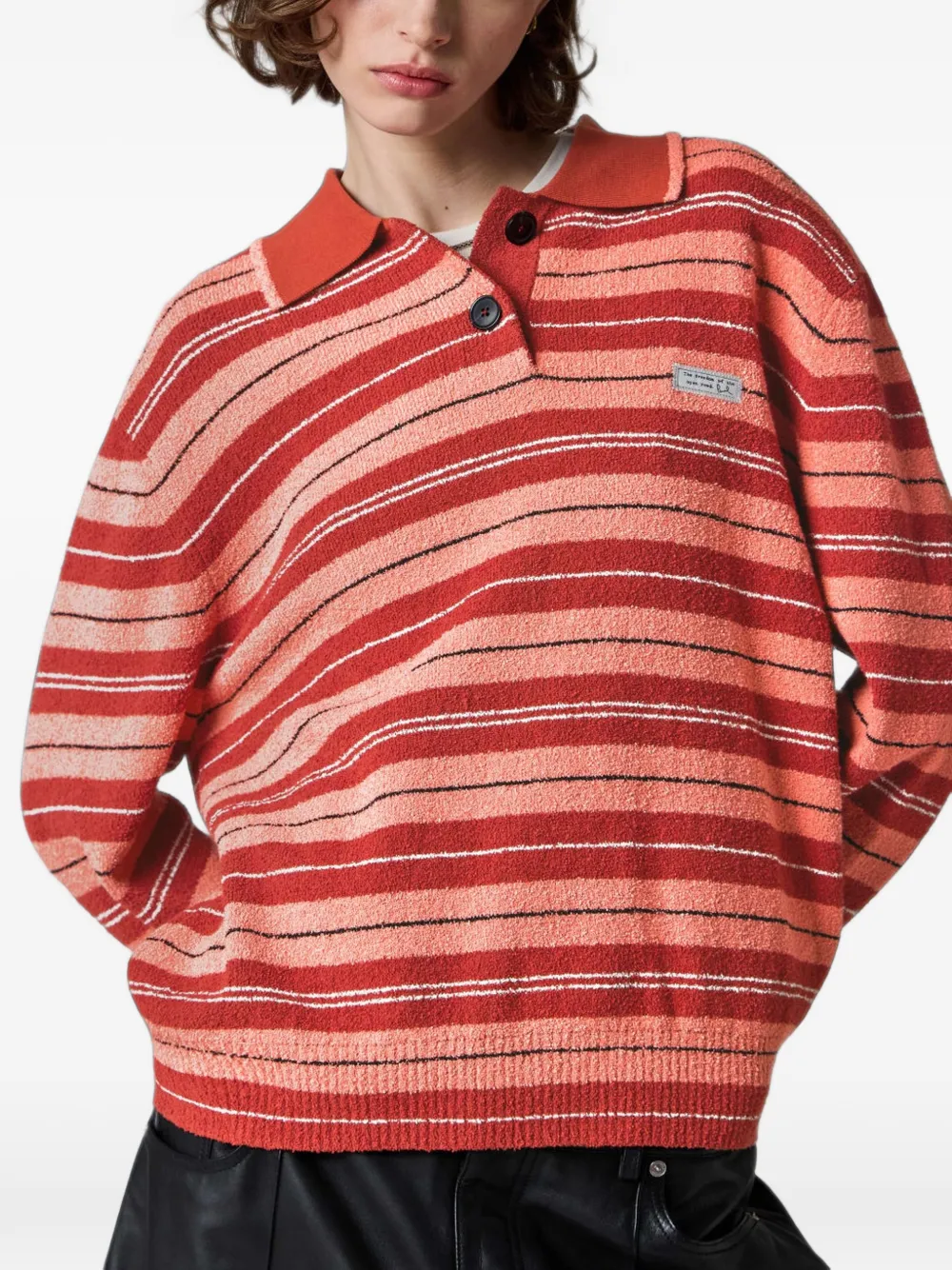 Paul Smith Gestreepte polotop Roze
