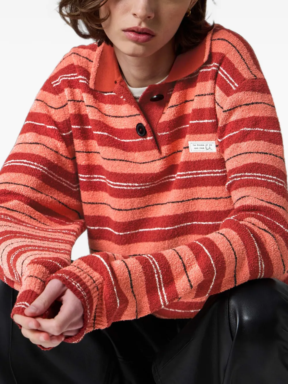 Paul Smith Gestreepte polotop Roze