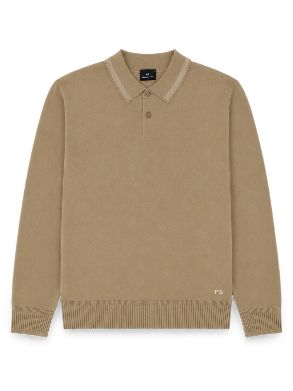 PS Paul Smith Poloshirt met lange mouwen Beige