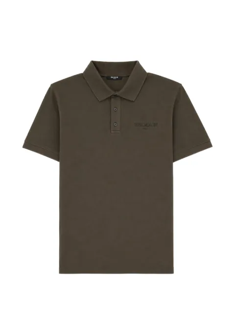 Balmain kortærmet polo med broderet logo