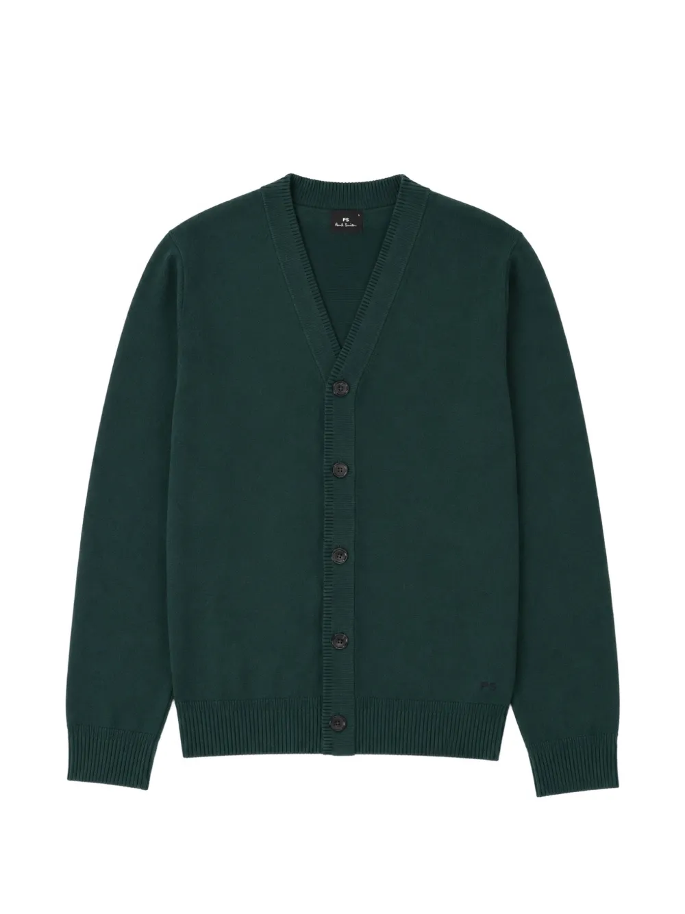 PS Paul Smith V-neck merino-wool cardigan - Verde