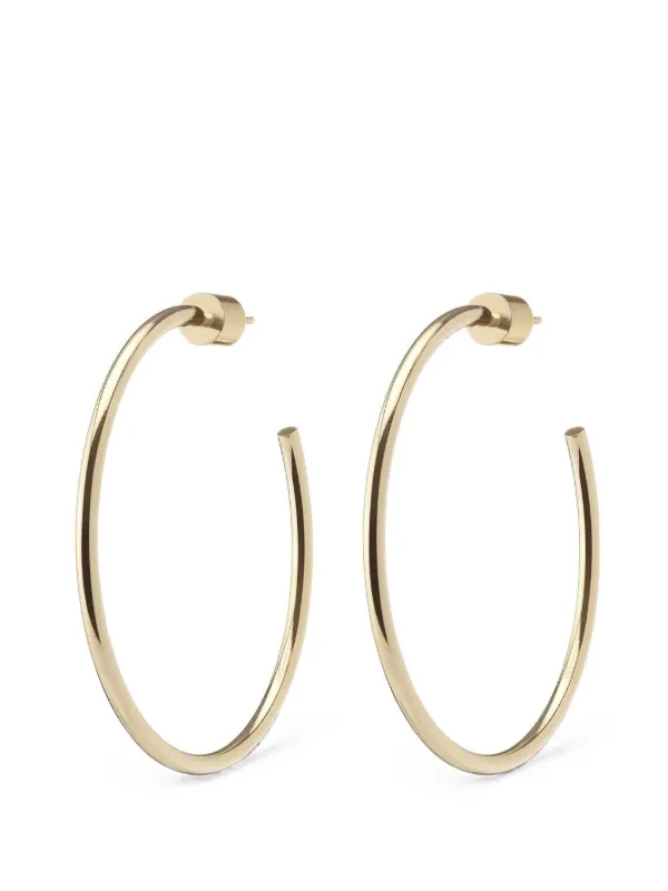 Jennifer Fisher Thread Baby Hoop Earrings in Gold