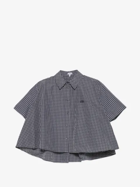 LOEWE camisa corta a cuadros