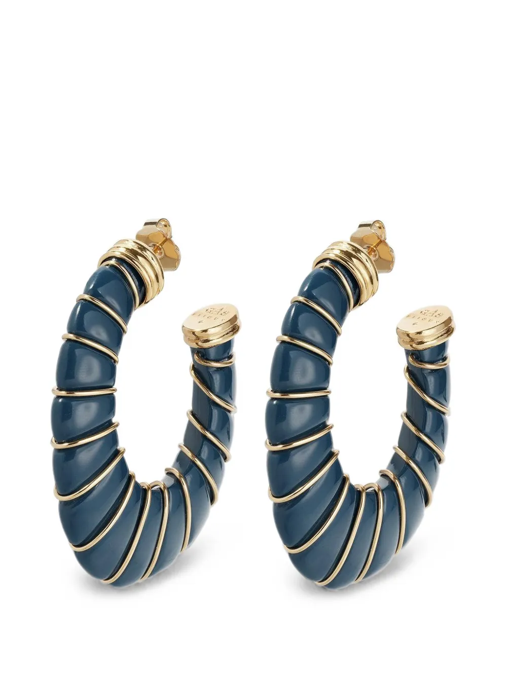 Gas Bijoux Cyclades hoop earrings - Blu