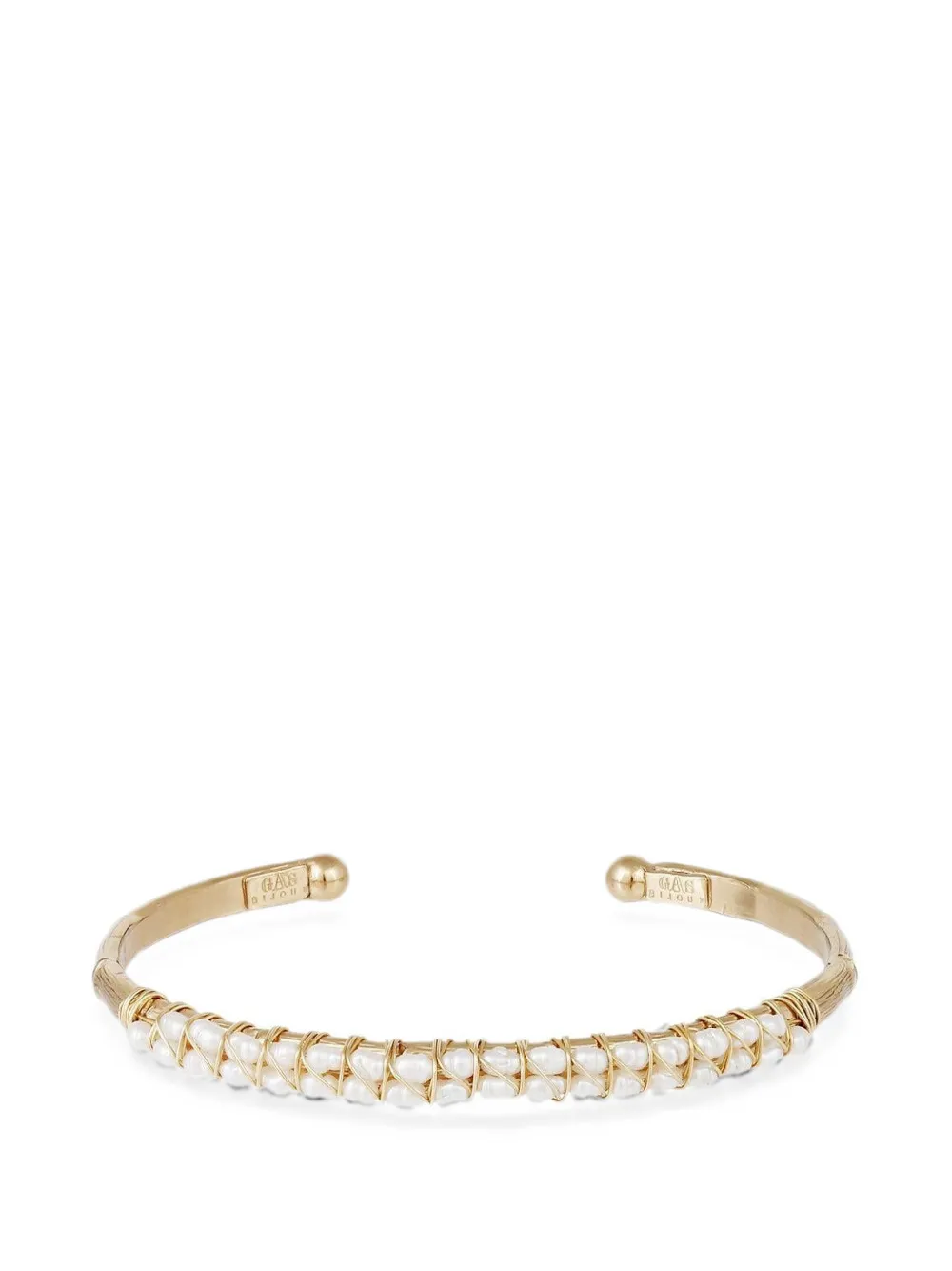 Gas Bijoux Lyre mother-of-pearl-embellished bracelet - Oro